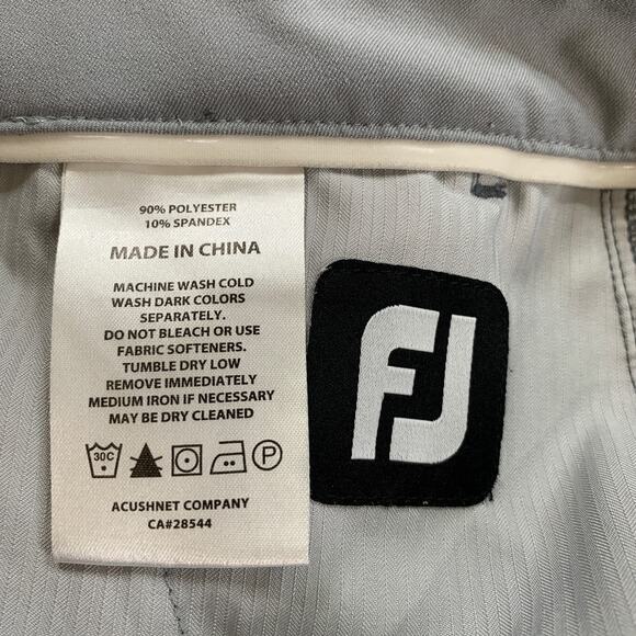 FootJoy Pants Mens 30 Grey Flat Front Golf Performance Lightweight Golf Chino FJ - Picture 11 of 14